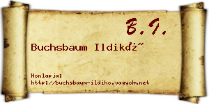 Buchsbaum Ildikó névjegykártya